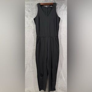 Athleta Brooklyn Jumpsuit Sleeveless 1-Piece Ribbed Sides Pockets Size 2